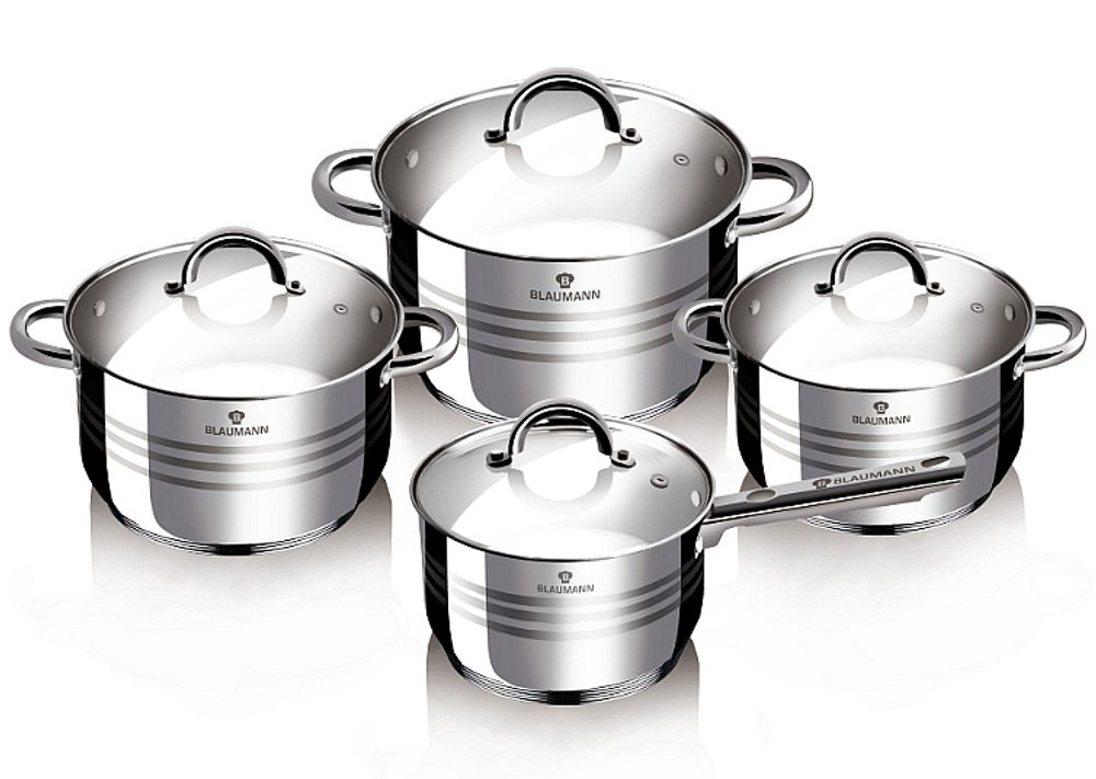 BLAUMANN Sada nádobí nerez 8 ks Jumbo Gourmet line BL-3115