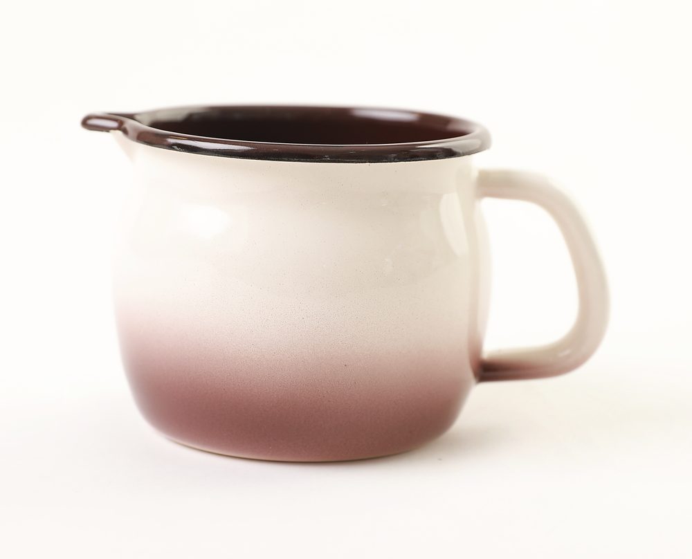 Levně hrnek d10 (0,8l) s výlevkou, CAPUCCINO, smalt