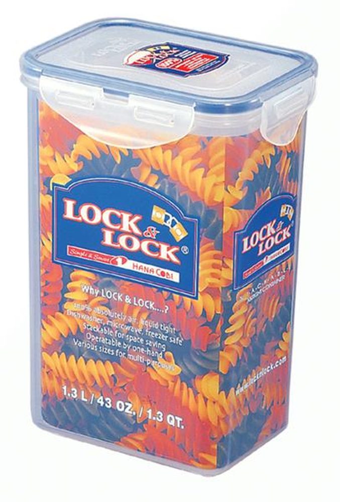 Levně LOCKNLOCK Dóza na potraviny LOCK, objem 1, 3 l, 12, 9 x 18, 5 x 9, 7 cm
