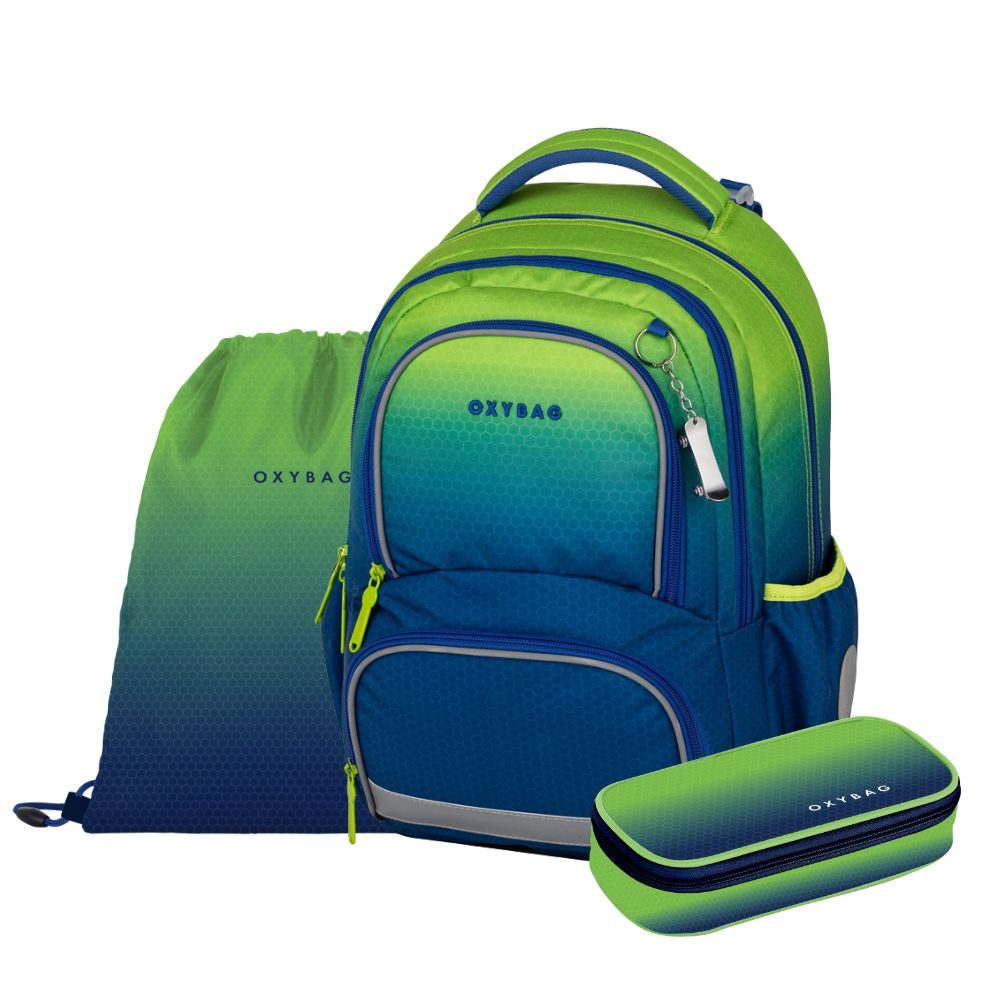 Levně Školní set 3ks OXY NEXT Ombre Green