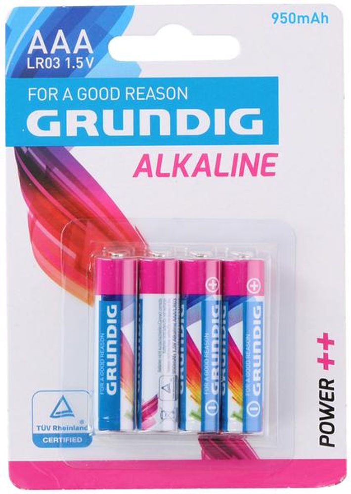 Grundig BATERIE AAA GRUNDIG ALKALINE 950 mAh, 4KS