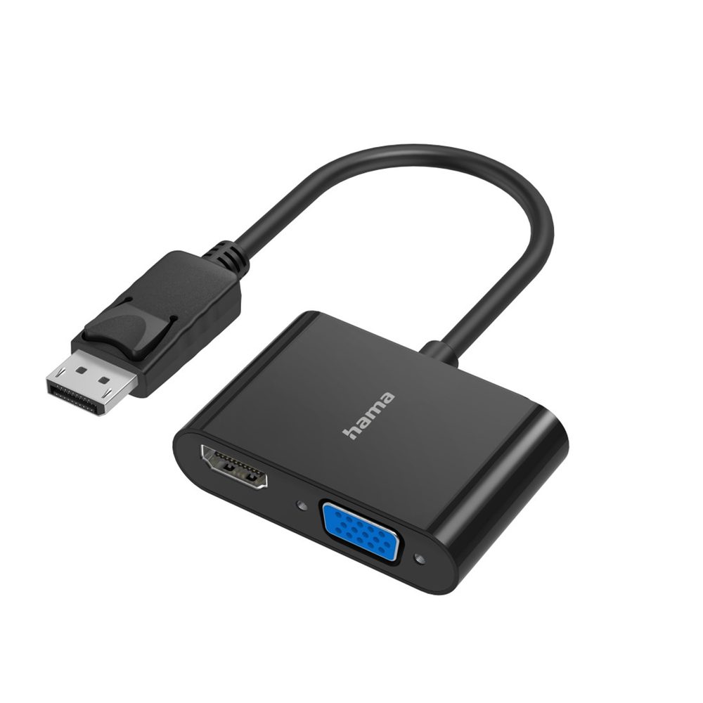 Levně Hama video rozbočovač a převodník DisplayPort na HDMI/VGA