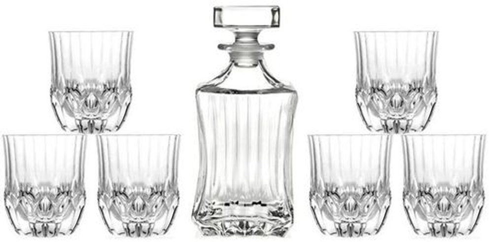 Levně karafa 0,75l, sklen. 350ml, 6ks, RCR ADAGIO, whisky, DB