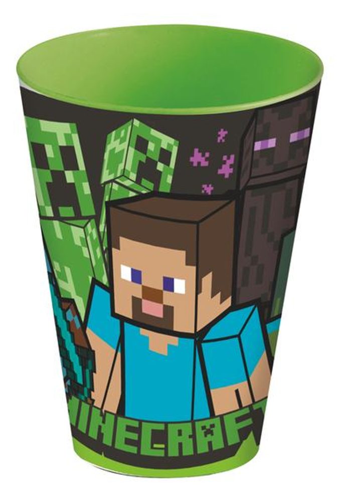 Levně STOR KELÍMEK PLASTOVÝ MINECRAFT 430 ML