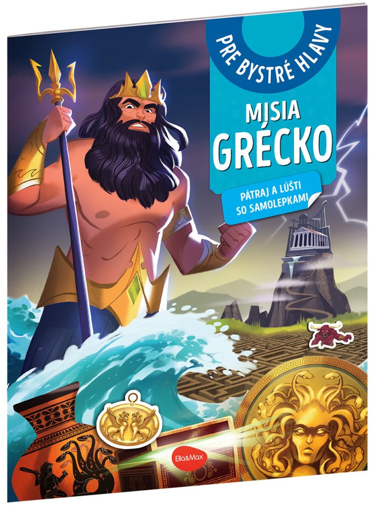 Levně MISIA GRÉCKO – Pátraj a lúšti so samolepkami