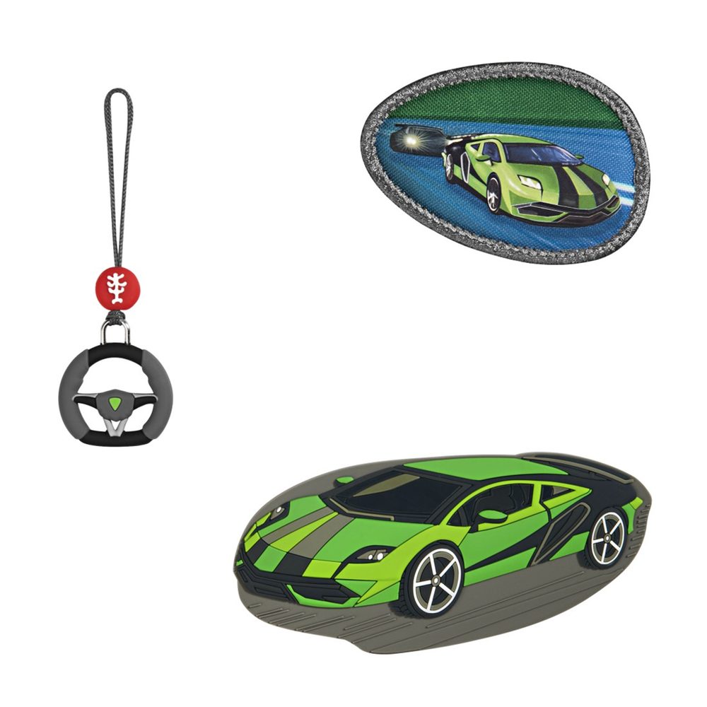 Levně Doplňková sada obrázků MAGIC MAGS Race Car Chuck k aktovkám GRADE, SPACE, CLOUD, 2IN1 a KID