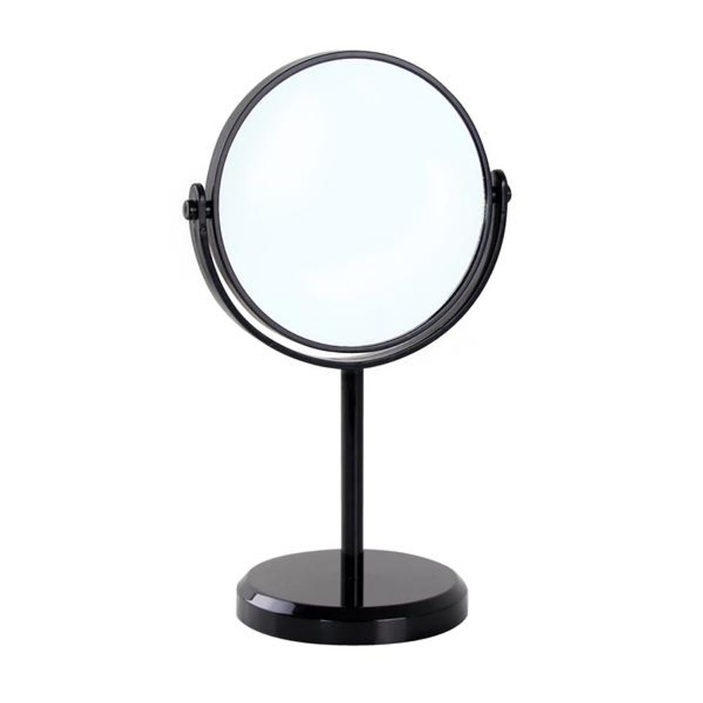 Levně TORO ZRCADLO STOLNÍ OBOUSTRANNÉ 15CM, ČERNÁ