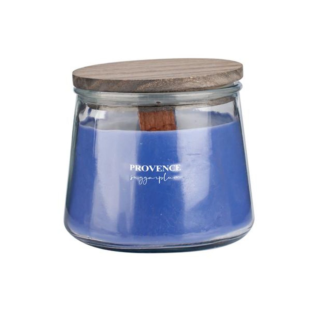 Levně Provence SVÍČKA WOODEN WICK 250 G, SUGARPLUM