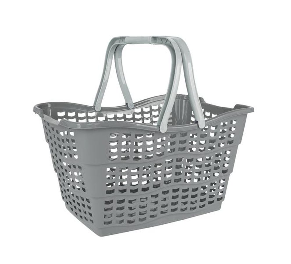 Levně Keeeper NÁKUPNÍ KOŠÍK 15 L, 40X29X22,5 CM, SEVERSKÁ ŠEDÁ