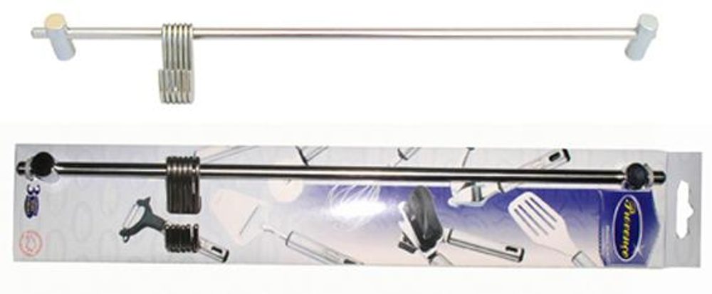 Levně Provence TYČ NA ZAVĚŠENÍ SE 6 HÁČKY 40CM NEREZ