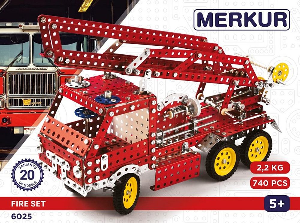 Levně MERKUR - Stavebnice Merkur Fire Set, 740 dílů