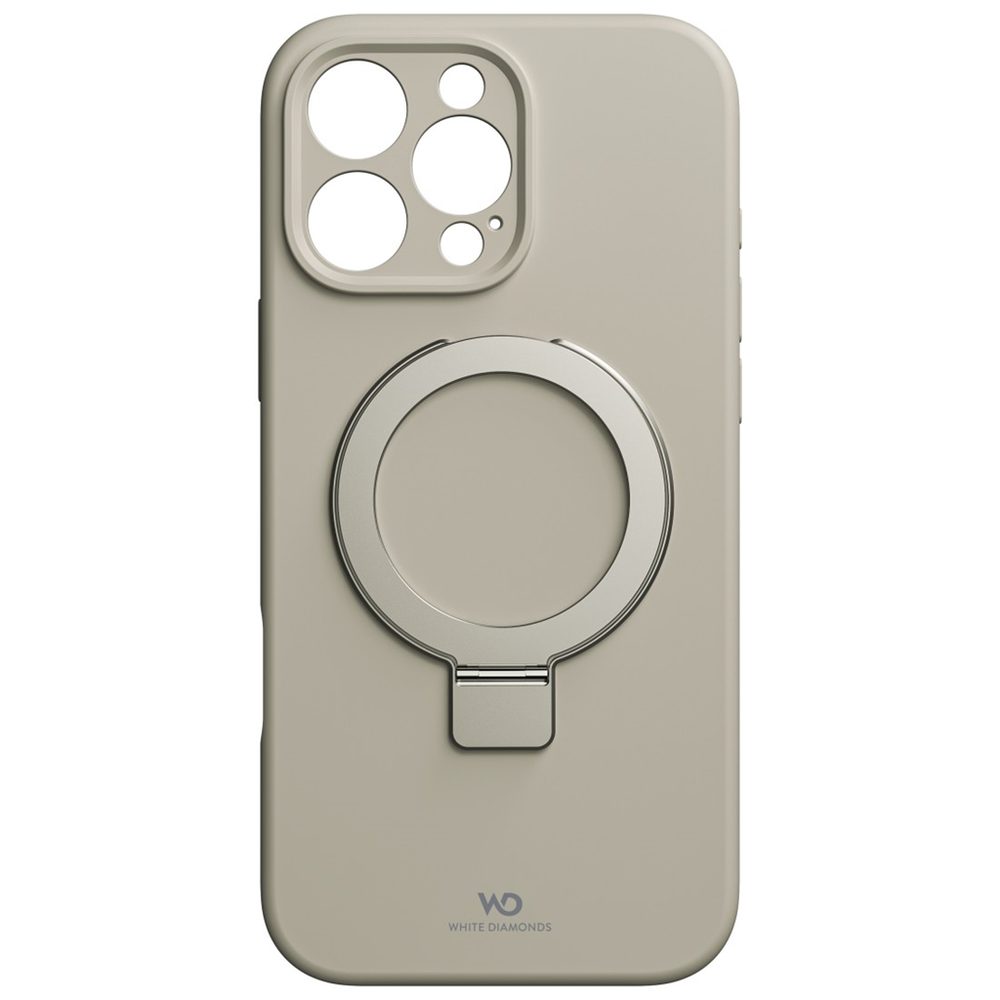 Levně White Diamonds Mag Urban Stand Case, kryt pro Apple iPhone 16 Pro Max, MagSafe kompatibilní, pískový