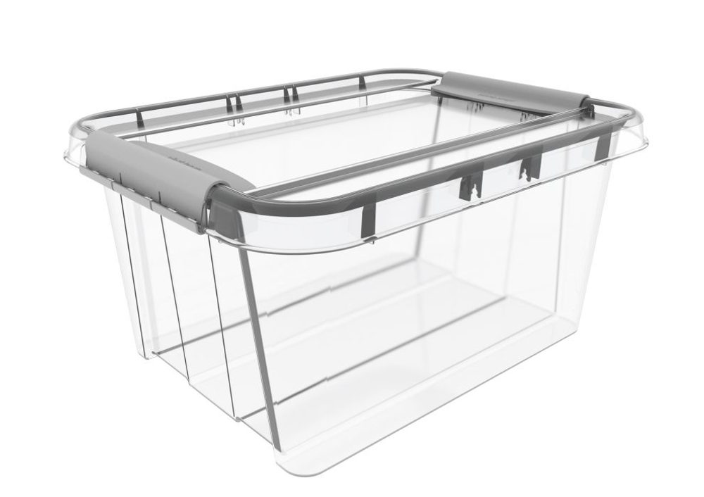 Levně box 32,0l 510x390x258mm, klipsy, plast