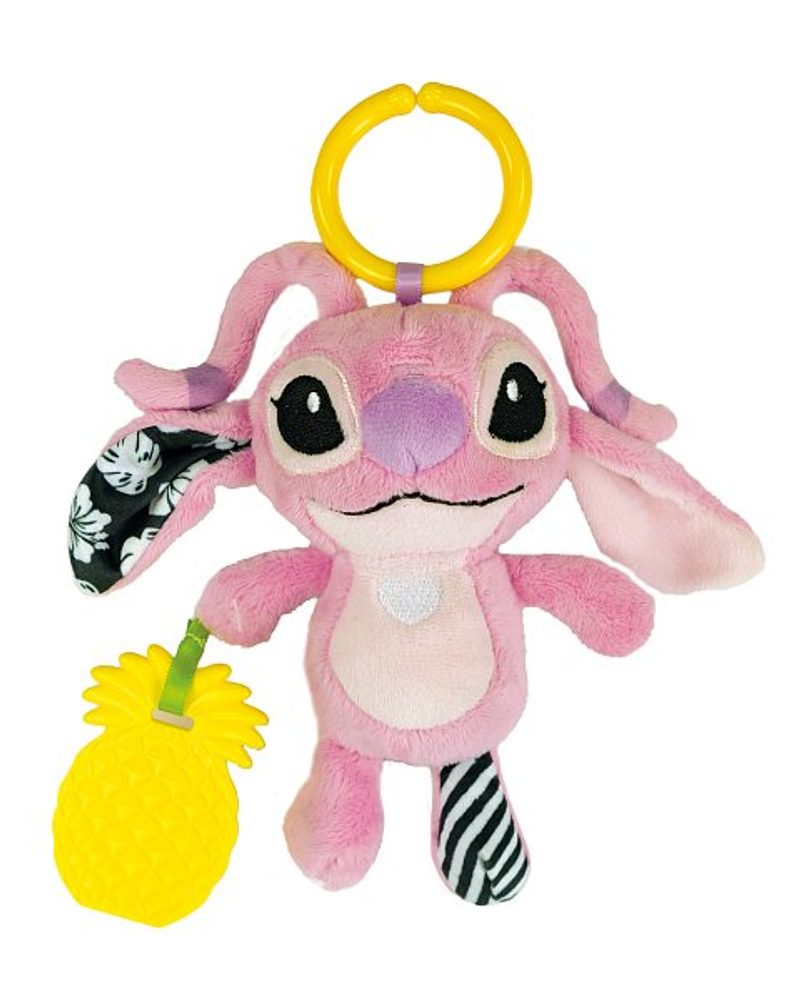 Levně CLEMENTONI Disney baby - Plyšové chrastítko, kousátko STITCH ANGEL