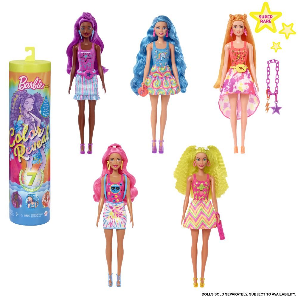 Levně BRB COLOR REVEAL BARBIE NEONOVÁ BATIKA ASST