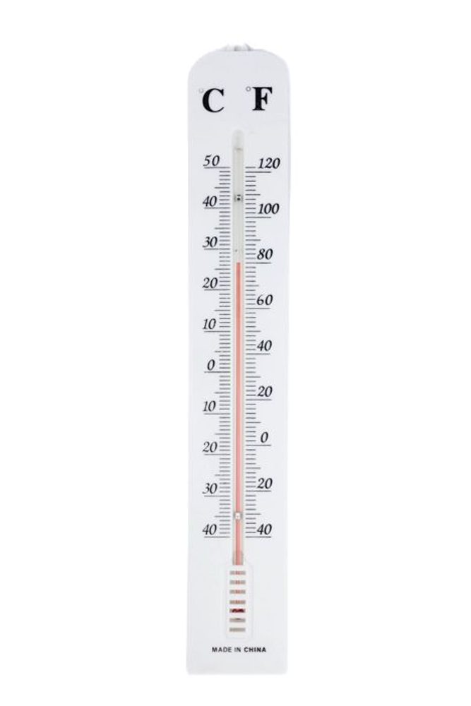 Levně teploměr univ. 39,5x6,4cm, -40°C+50°C, plast