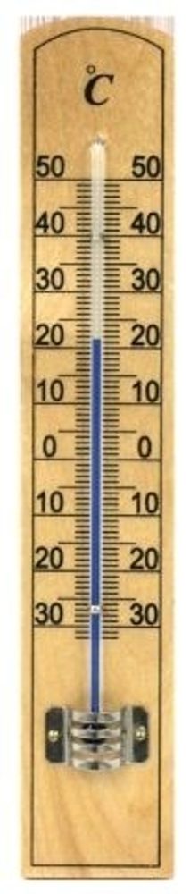 Levně teploměr 20,0x3,5cm univ., -30°C+50°C, MINI II dřevo