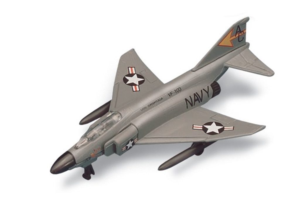 Levně Maisto - Fresh Metal Tailwinds - letadla, F-4 Phantom II, matně šedá, blister