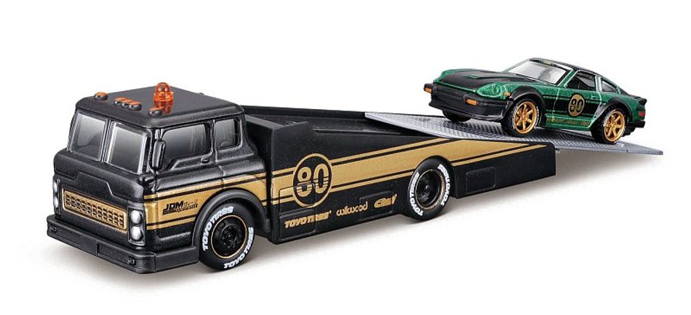 Levně Maisto - Design Elite Transport, Missile Tow Flatbed + 1987 Buick Regal T-Type, 1:64
