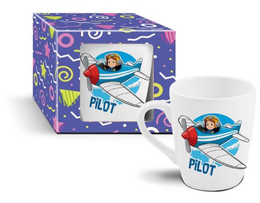 Levně hrnek 340ml PILOT, dětský, DB, keramika
