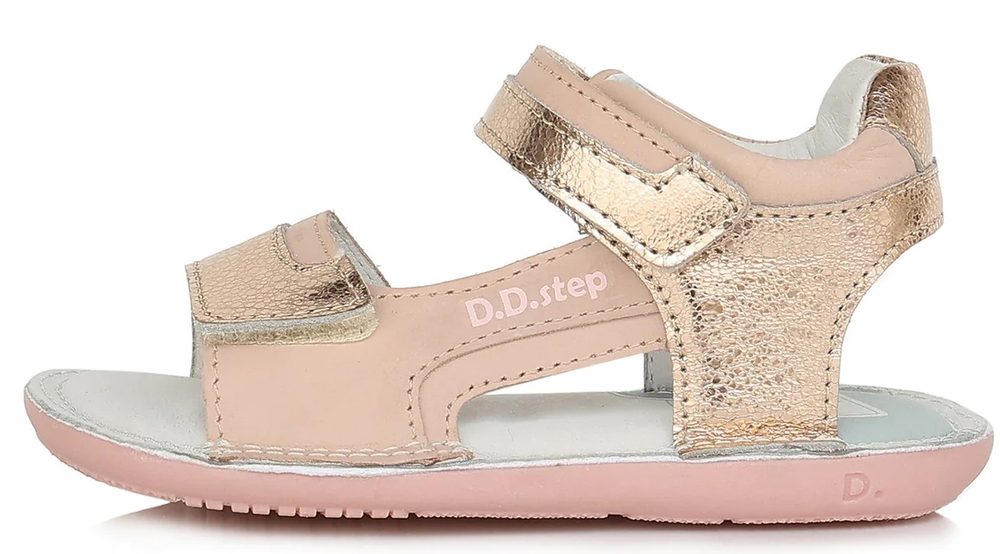 Levně DDstep Dívčí BAREFOOT sandály - Baby Pink - 26