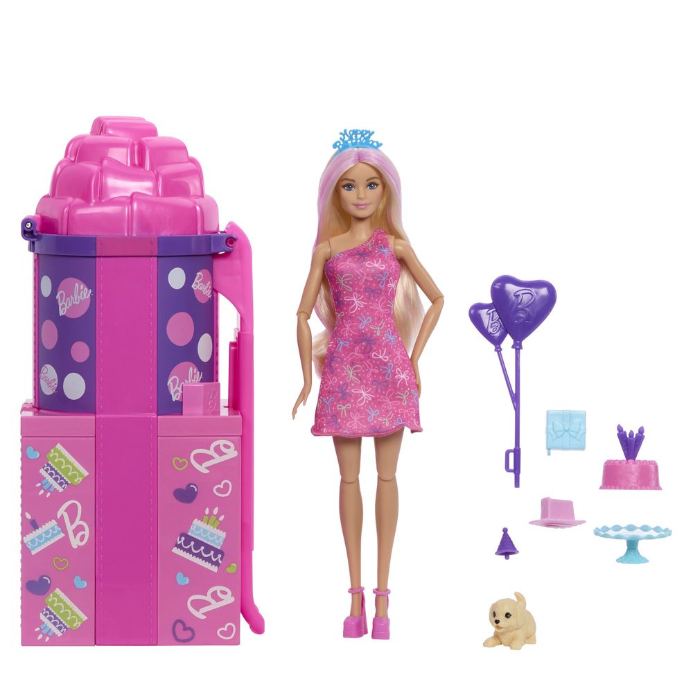Levně Barbie PARTY REVEAL Barbie se skluzavkou herní set
