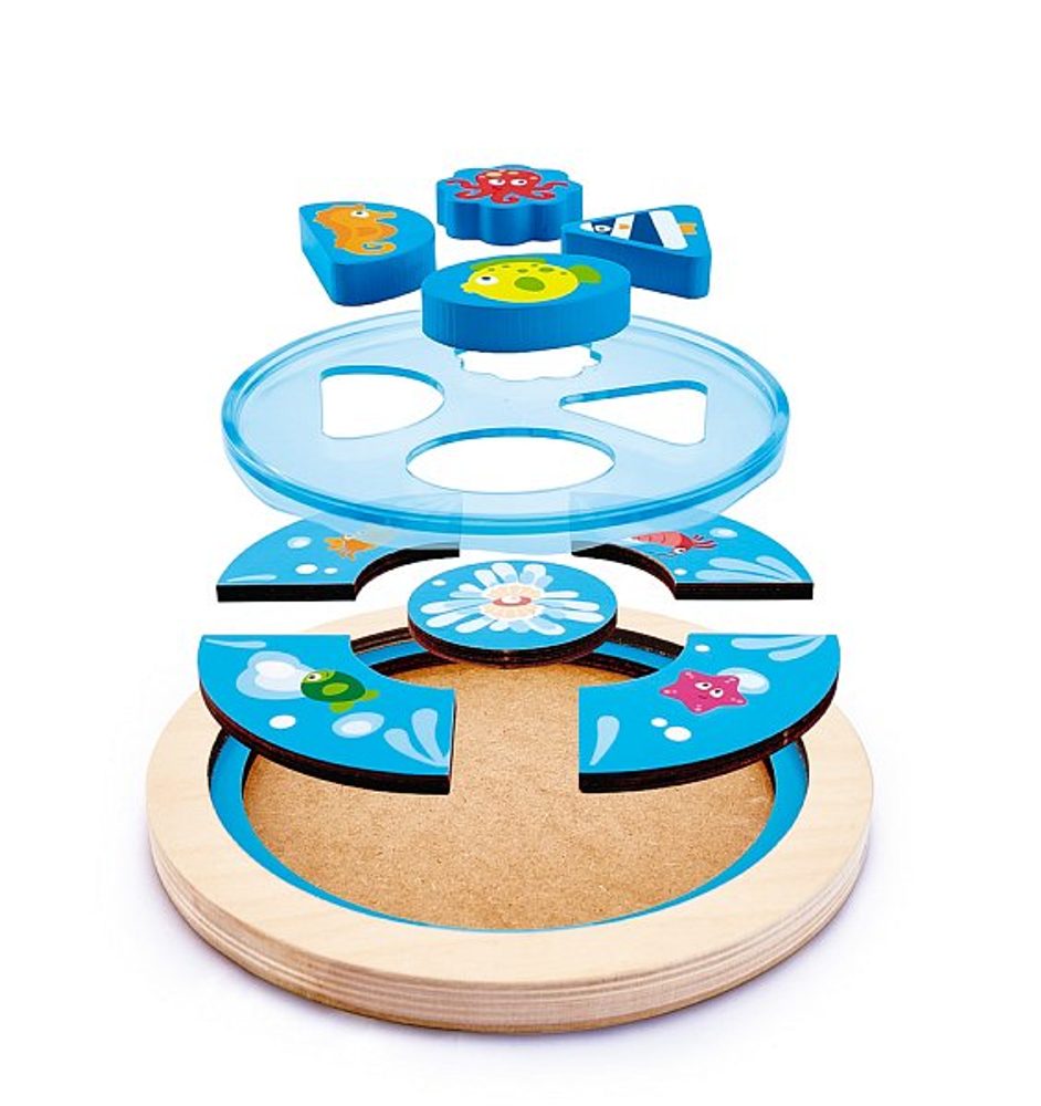 Levně Hape Puzzle na desce - Moře