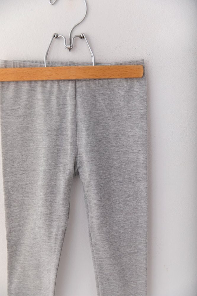 Levně Legíny Lily Grey jednobarevné šedé - 98