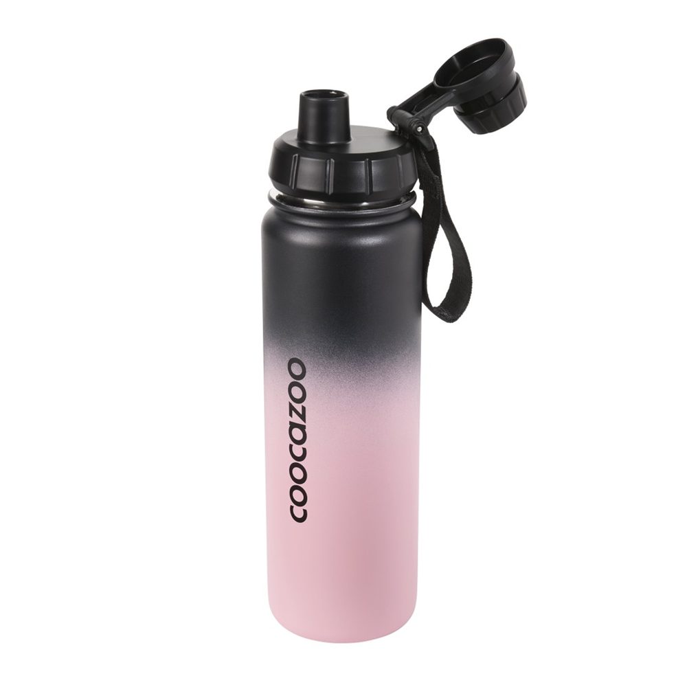 Izolovaná láhev na pití z nerezové oceli coocazoo 0,7 l, Gradient Rose