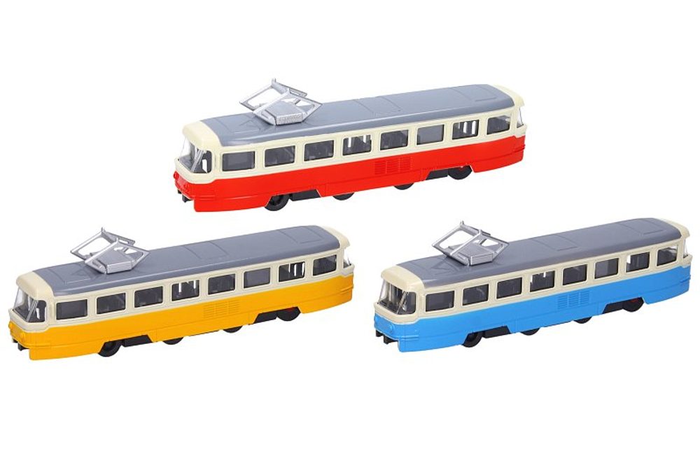 Levně WIKY Tramvaj kovová s efekty 16 cm