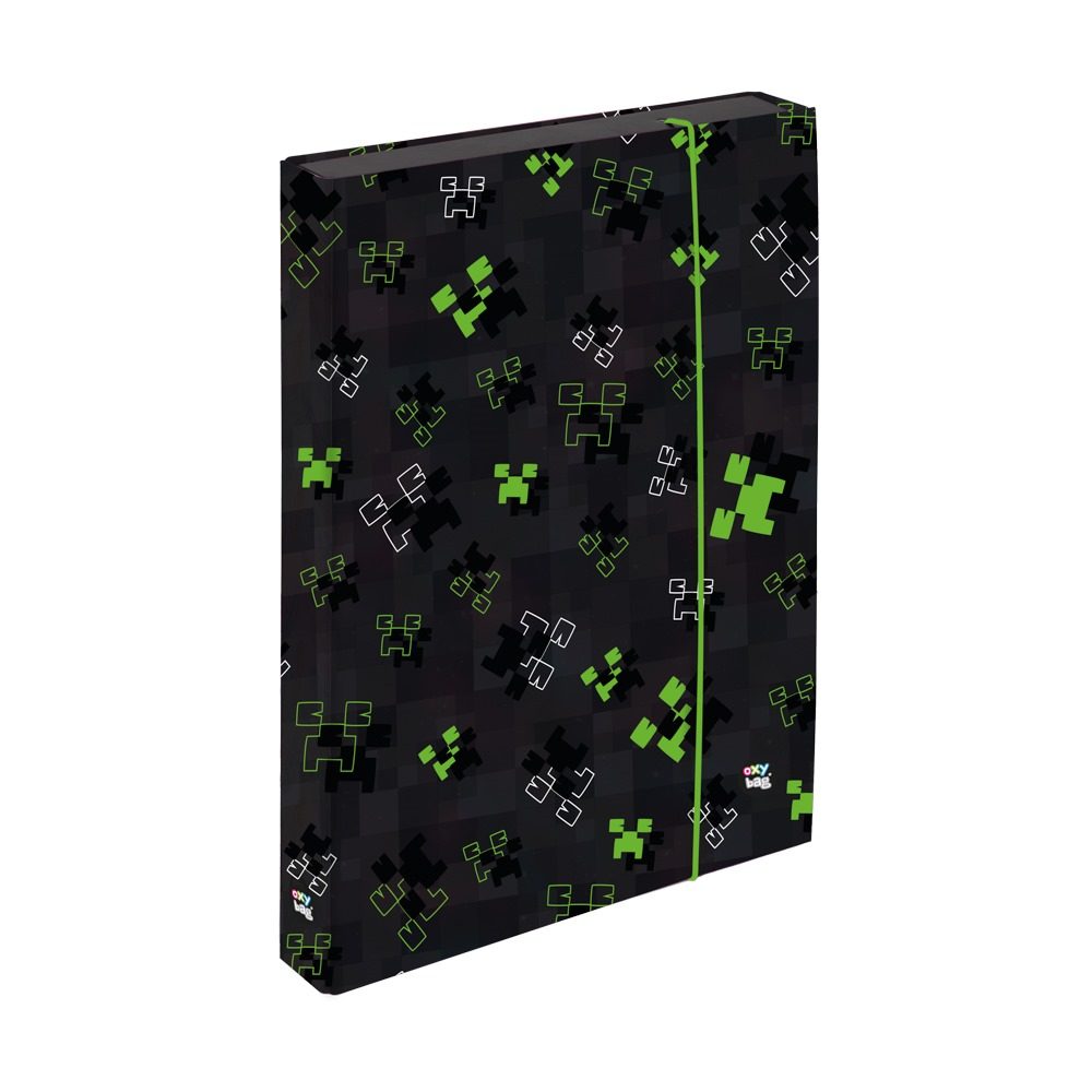 Levně Box na sešity A4 Jumbo OXY NEXT Green Cube