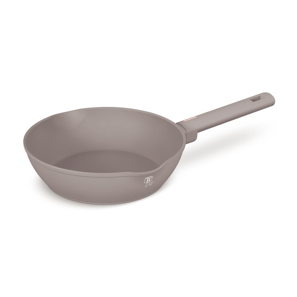 Levně BERLINGERHAUS Pánev hluboká s titanovým povrchem 24 cm Taupe Collection BH-8090