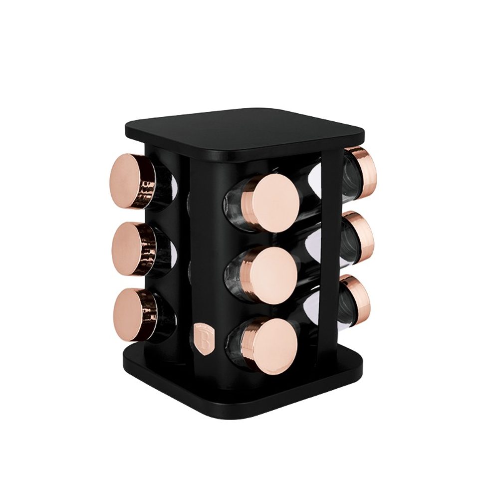 Levně BERLINGERHAUS Kořenky v otočném stojanu 13 ks Black rose BH-8559