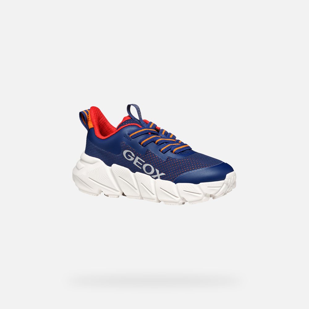 Levně Tmavě modré chlapecké tenisky Geox Flexyper Fast - 29