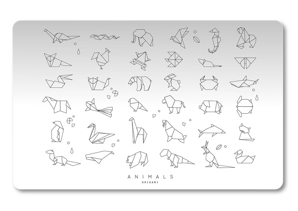 Levně Karton P+P Podložka na stůl PP 60x45cm Origami animals 5-90123