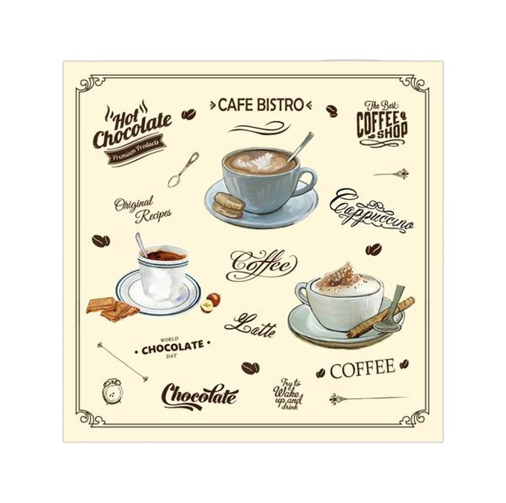 Levně PROCOS UBROUSKY 3VRSTVÉ CAFÉ BISTRO 33X33CM