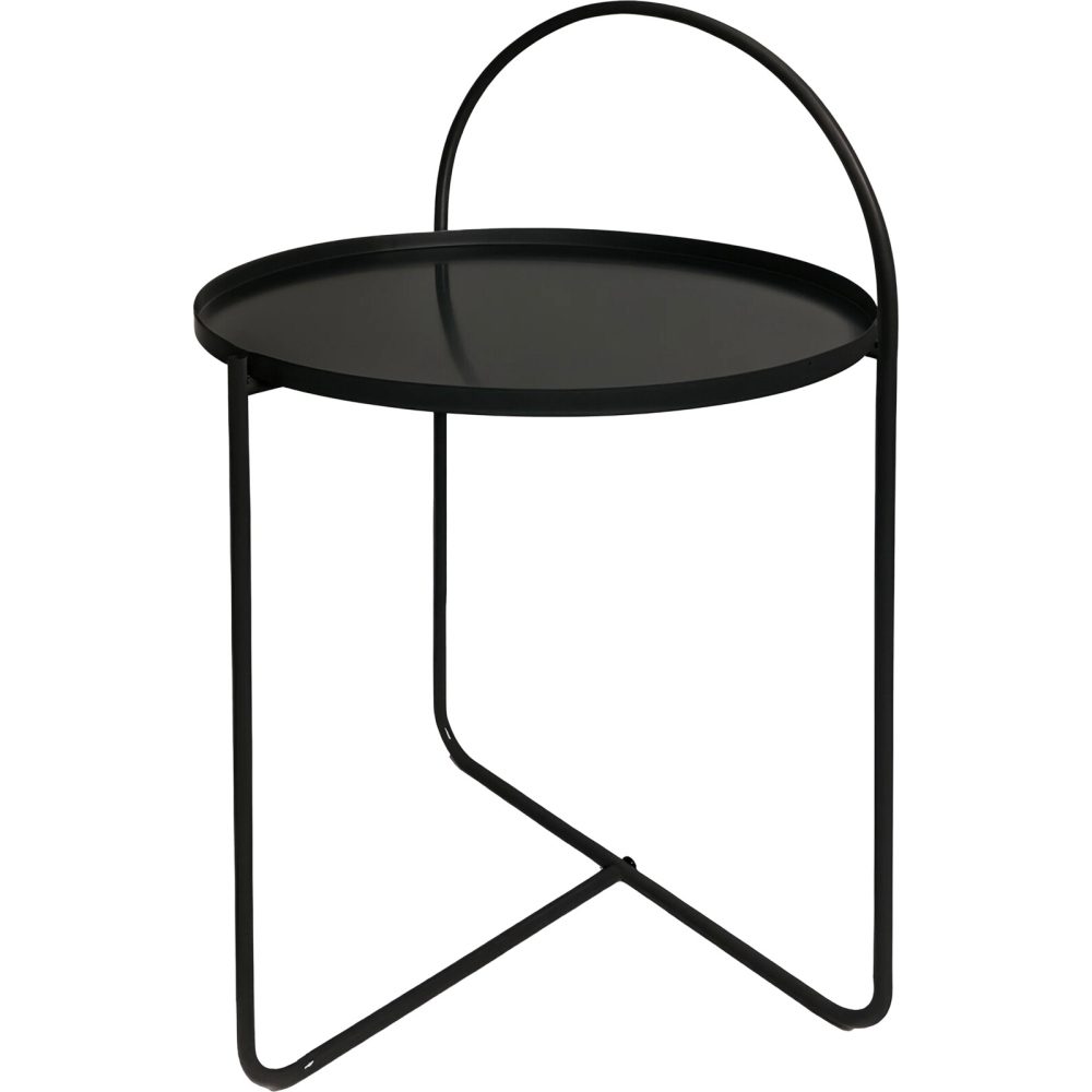 H & S COLLECTION Stolek odkládací kov 65 cm černá KO-DD1001550