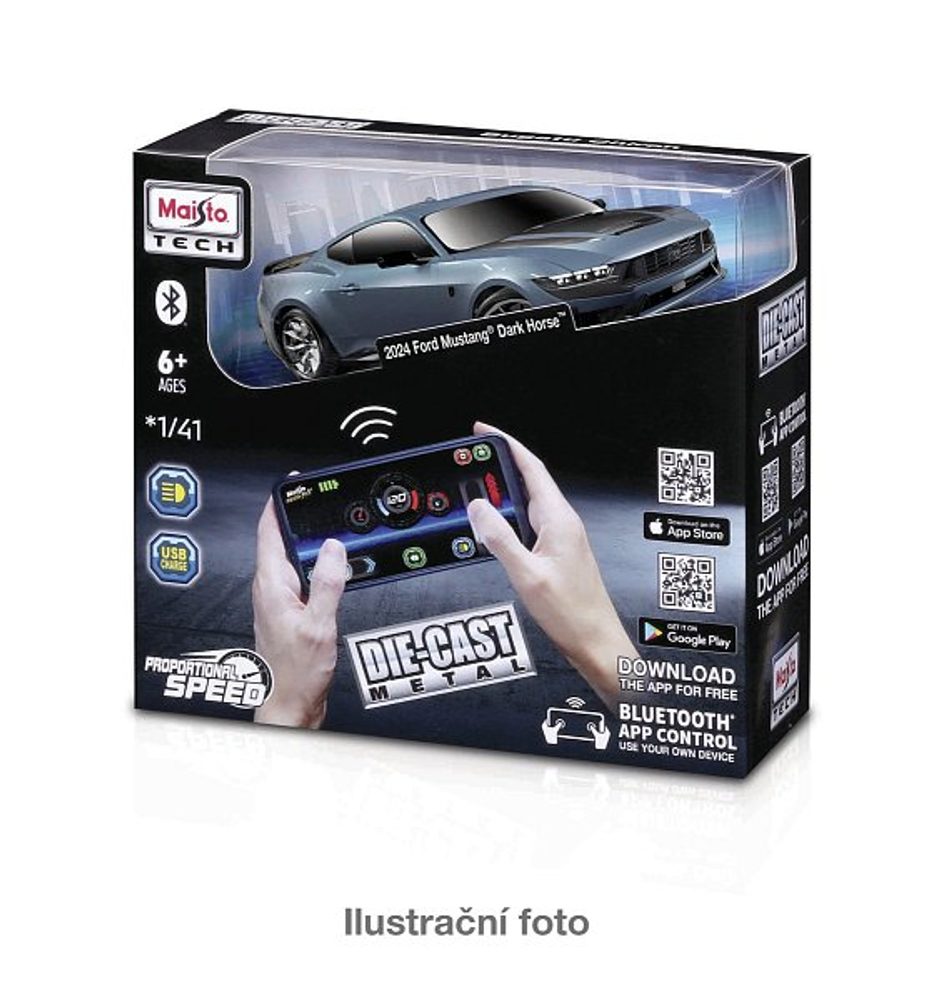 Levně Maisto RC - DIE-CAST METAL se světly, 1:41, 2,4GHz, USB, XTR, Bluetooth 5.0, assort