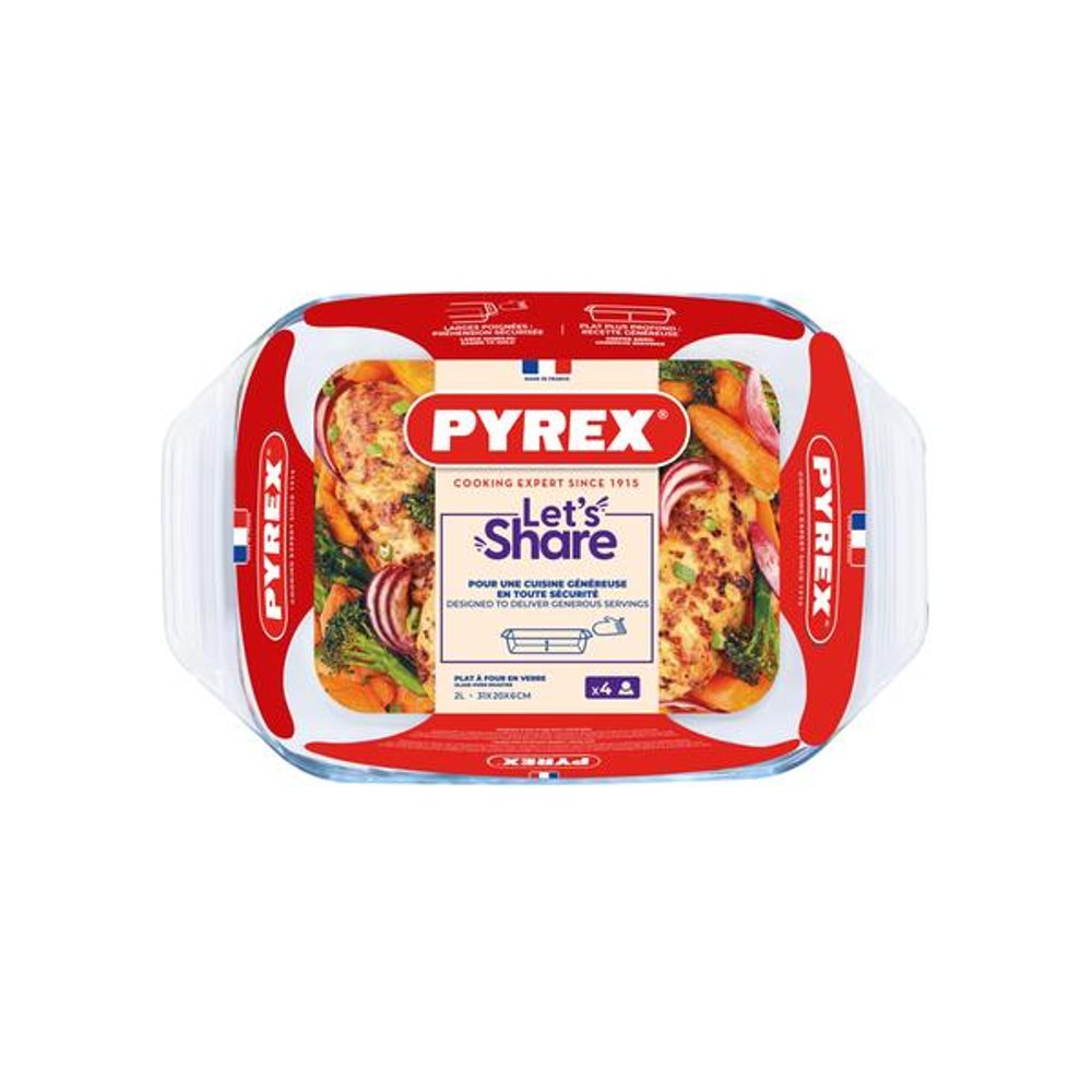Levně Pyrex PEKÁČ SKLENĚNÝ PYREX 2 L, 31X20 CM