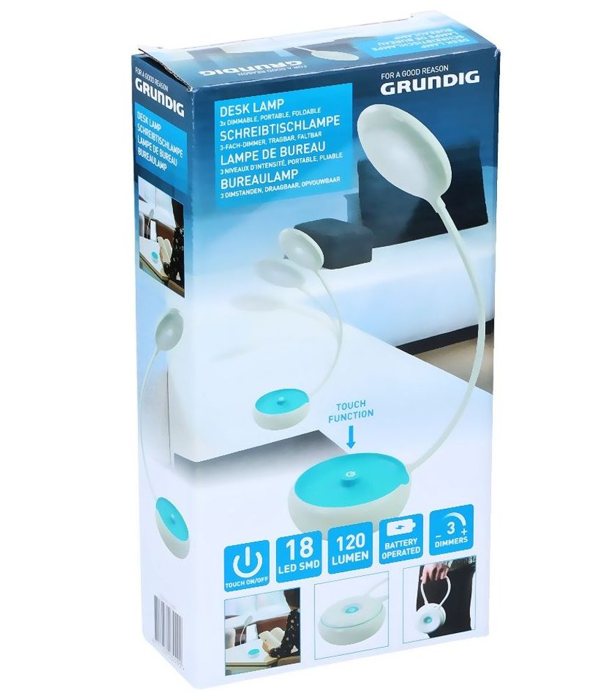 Levně GRUNDIG Lampička na čtení přenosná modrá ED-203229modr