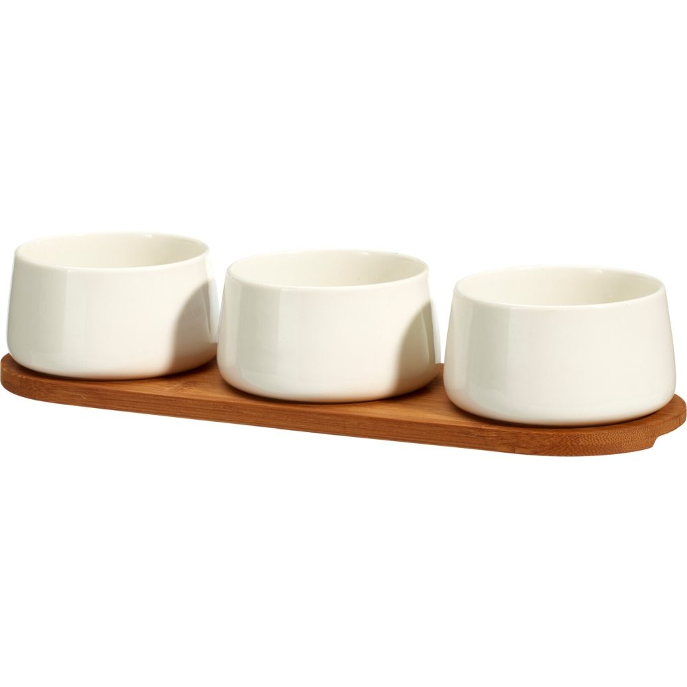 EXCELLENT HOUSEWARE Sada servírovacích misek porcelán 4 ks bílá KO-210001590
