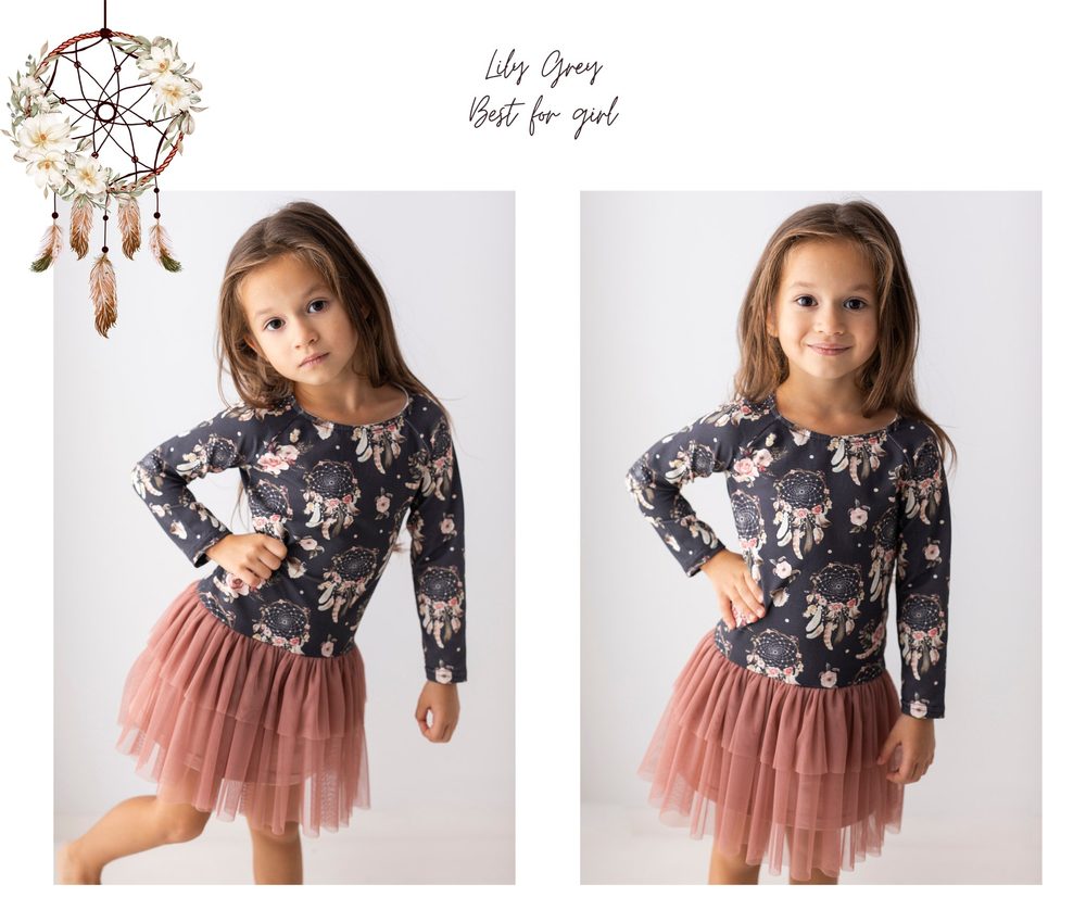 Levně Lily Grey Šaty s tylem Lily Grey - lapač snů - 104