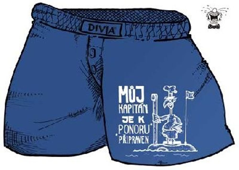 Levně Trenýrky - Kapitán černé - L černá