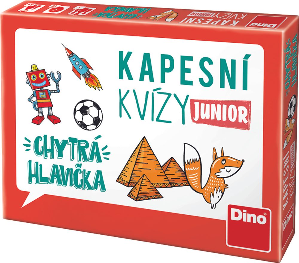 Levně KAPESNÍ KVÍZY JUNIOR - CHYTRÁ HLAVIČKA Cestovní hra