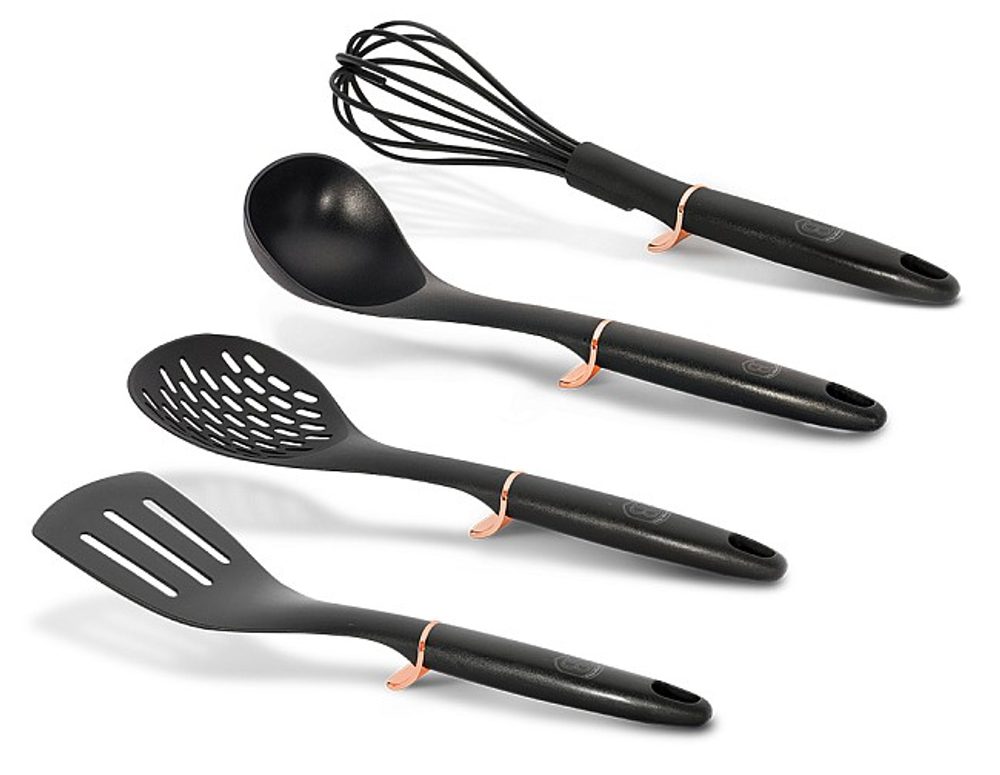 Levně BERLINGERHAUS Kuchyňské náčiní sada 4 ks Black Rose Collection BH-6208
