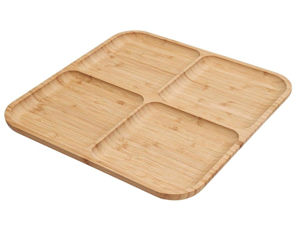 Levně EXCELLENT HOUSEWARE Servírovací podnos dřevěný 30 x 30 cm KO-784610130