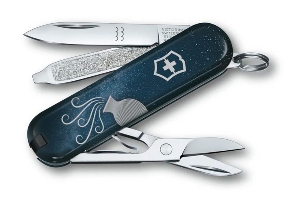 nůž 58mm CLASSIC SD, znam.VODNÁŘ, kapesní, lim.ed. Victorinox