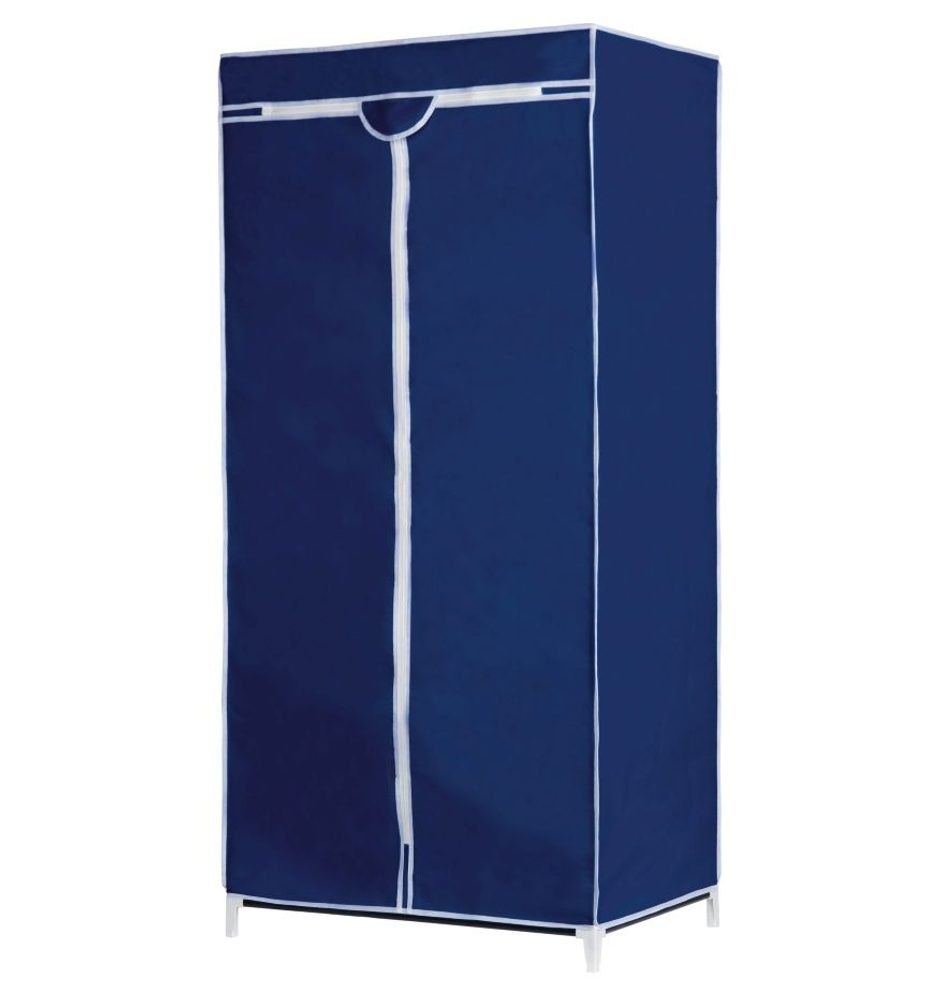 ALPINA Textilní šatní skříň 75x50x160cm tmavě modrá ED-208328