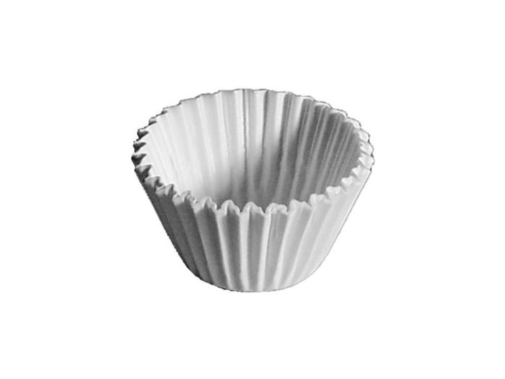 Levně košíček d25x19mm, 200ks, bílý papír, MUFFINY