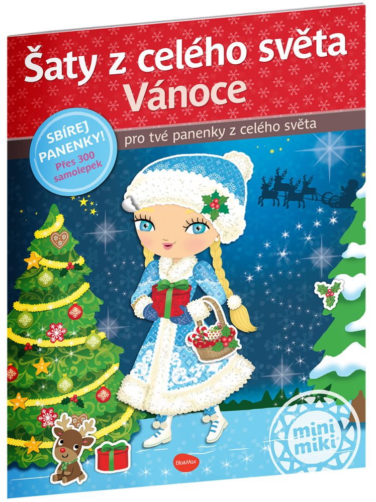 Levně Presco Group Šaty z celého světa VÁNOCE ─ Kniha samolepek